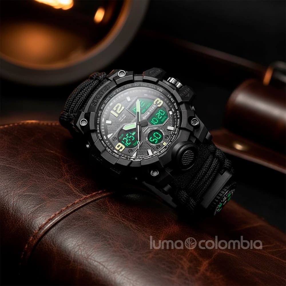 RELOJ TÁCTICO SURVIVAL PRO 7 EN 1 – EL PODER DE ESTAR LISTO PARA TODO