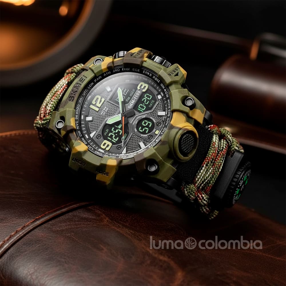 RELOJ TÁCTICO SURVIVAL PRO 7 EN 1 – EL PODER DE ESTAR LISTO PARA TODO