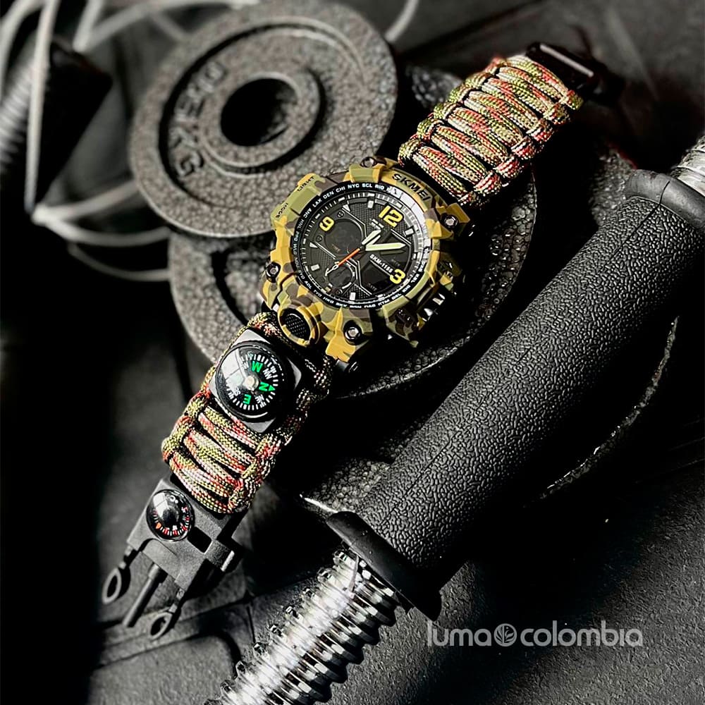 RELOJ TÁCTICO SURVIVAL PRO 7 EN 1 – EL PODER DE ESTAR LISTO PARA TODO