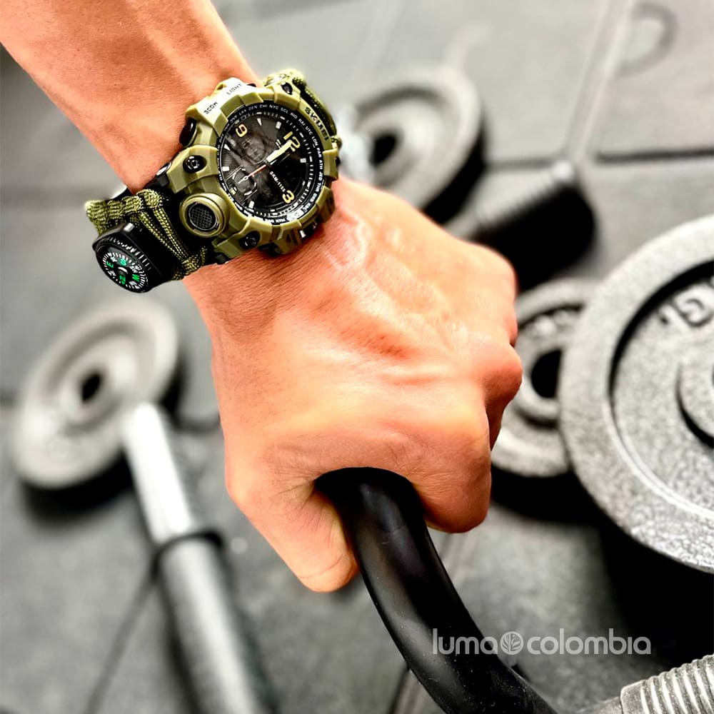RELOJ TÁCTICO SURVIVAL PRO 7 EN 1 – EL PODER DE ESTAR LISTO PARA TODO